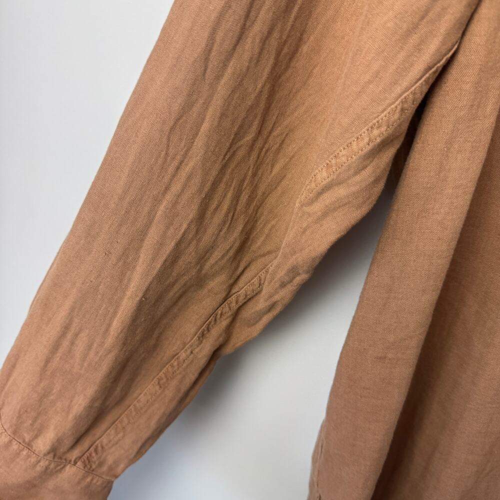 Aritzia Babaton The Group Elizabeth Linen Blend Oversized Button Up Shirt Medium - Picture 3 of 9